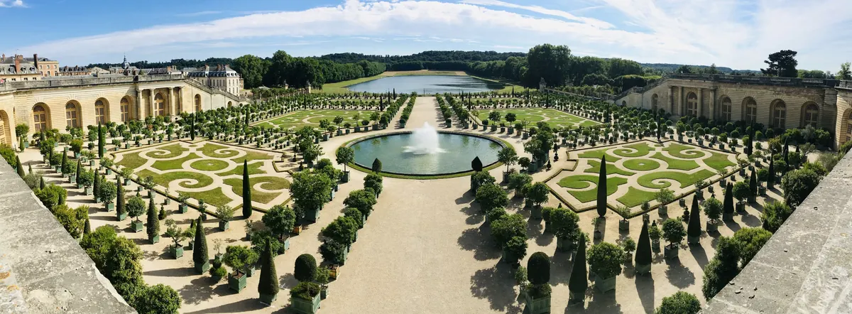 Gardens of Versailles seen from above